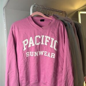 Pacific Sunwear Pink Crewneck